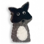 PAPOOSE - felt finger puppet, raccoon